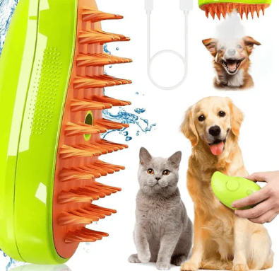 Cepillo de Vapor para Mascotas 3 en 1 UNO. Steam Pro 😺🐶